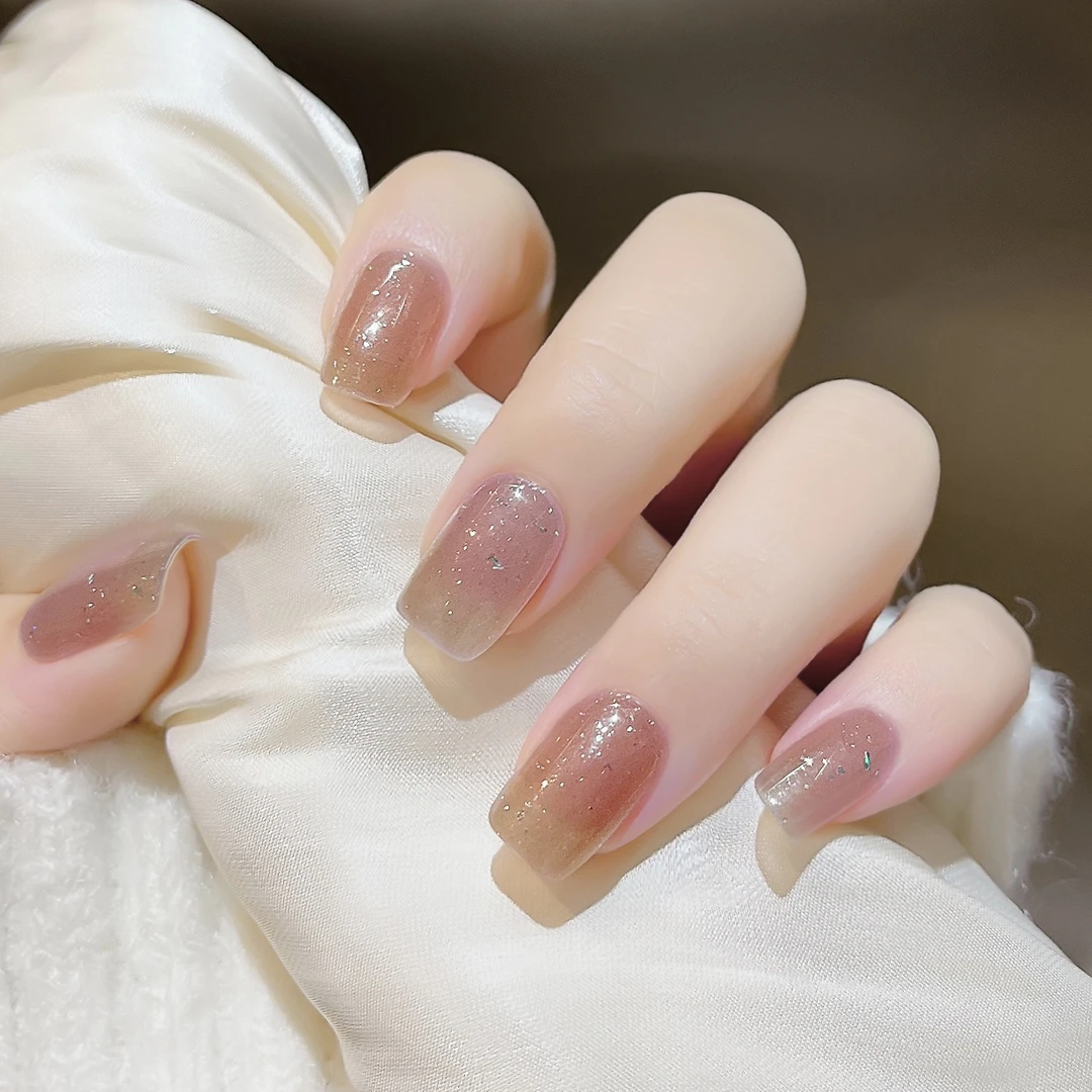 【ES452】半固化凝胶uv半烤美甲贴指甲贴片照灯变硬防水