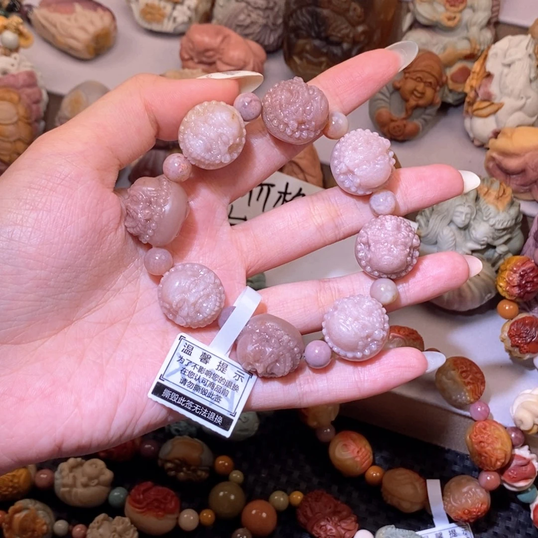 未镶嵌手链石英质玉（阿拉善玉）