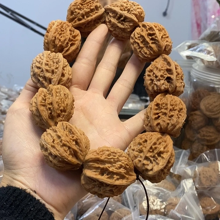 文玩核桃把件38肚文山手持