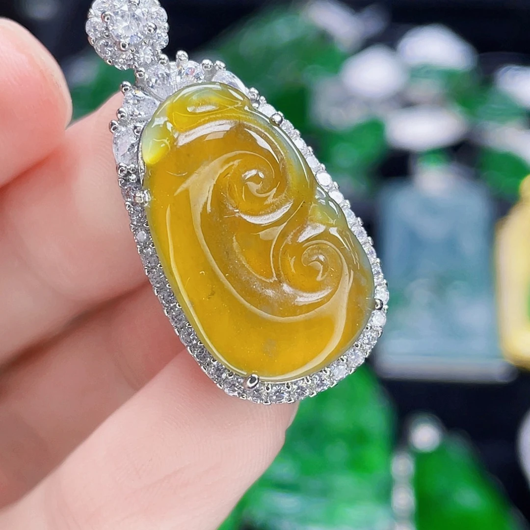 翡翠未镶嵌吊坠(不含链)