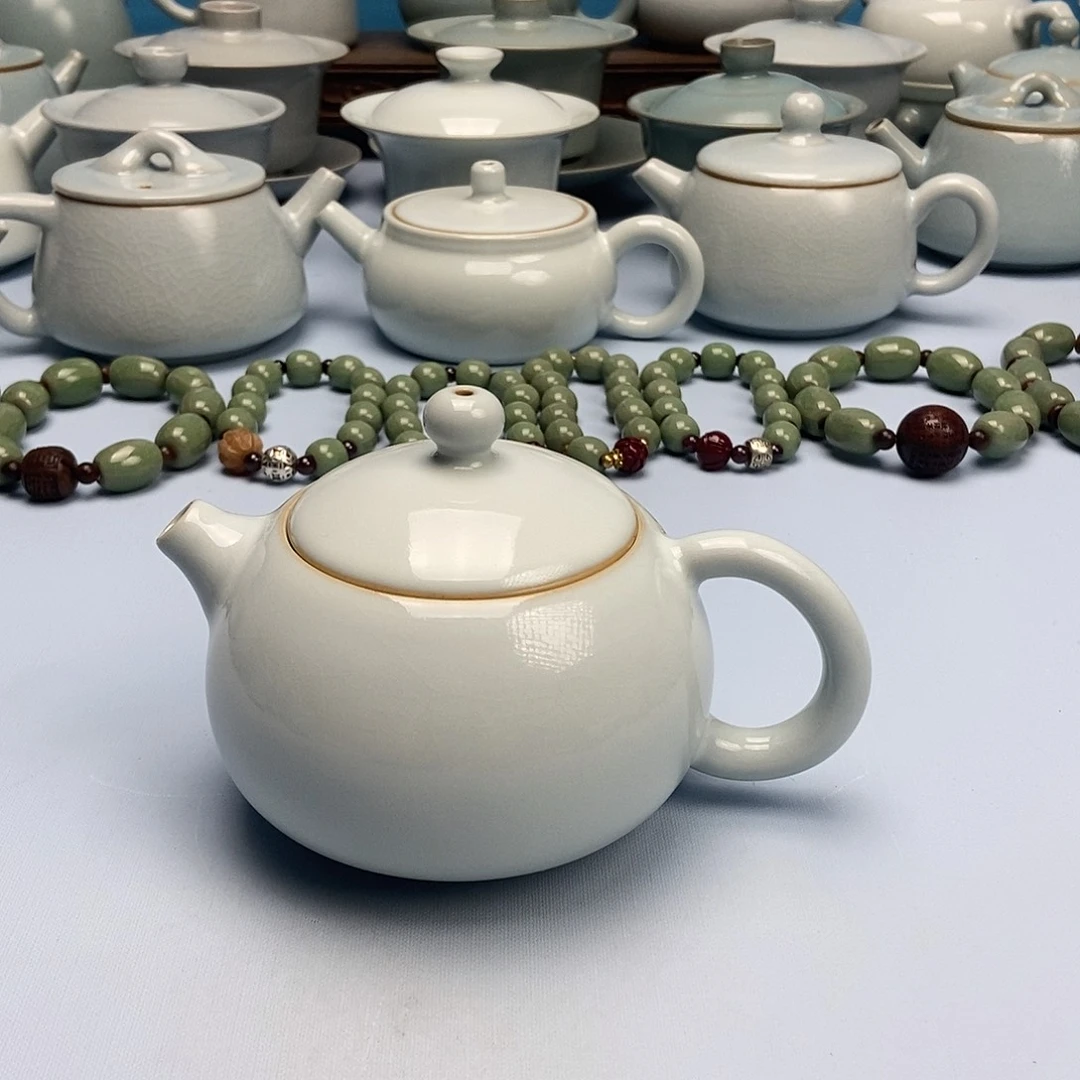 杯月白釉西施壶原矿原釉原产地