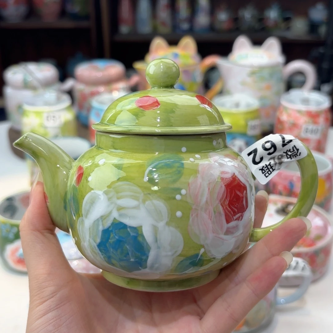 景德镇手绘高温釉下彩陶瓷茶具
