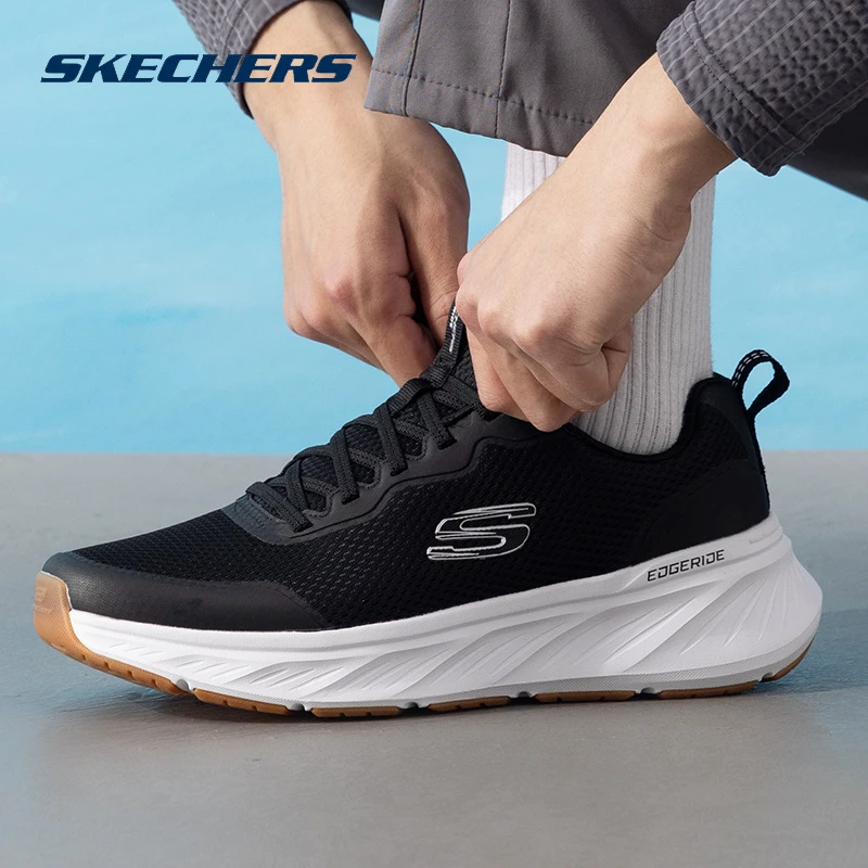 Skechers斯凯奇休闲鞋秋流光风男鞋透气网面跑步鞋耐磨运动鞋子