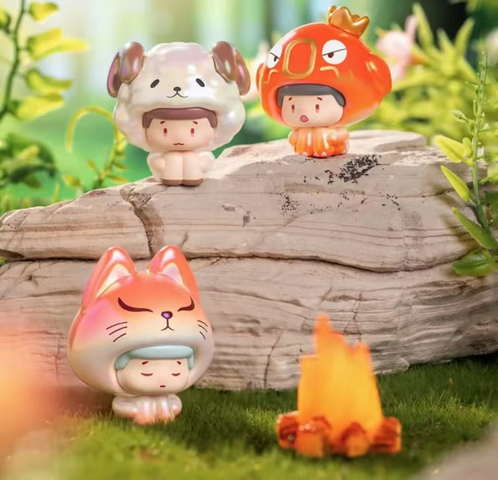 第1车 sp冬日一端【默认拆盒】踩后一位 娃三岁萌粒 潮玩盲盒