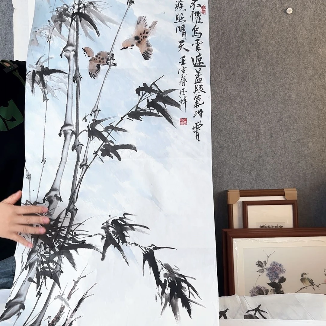 国画福利品 纯手绘 三尺
