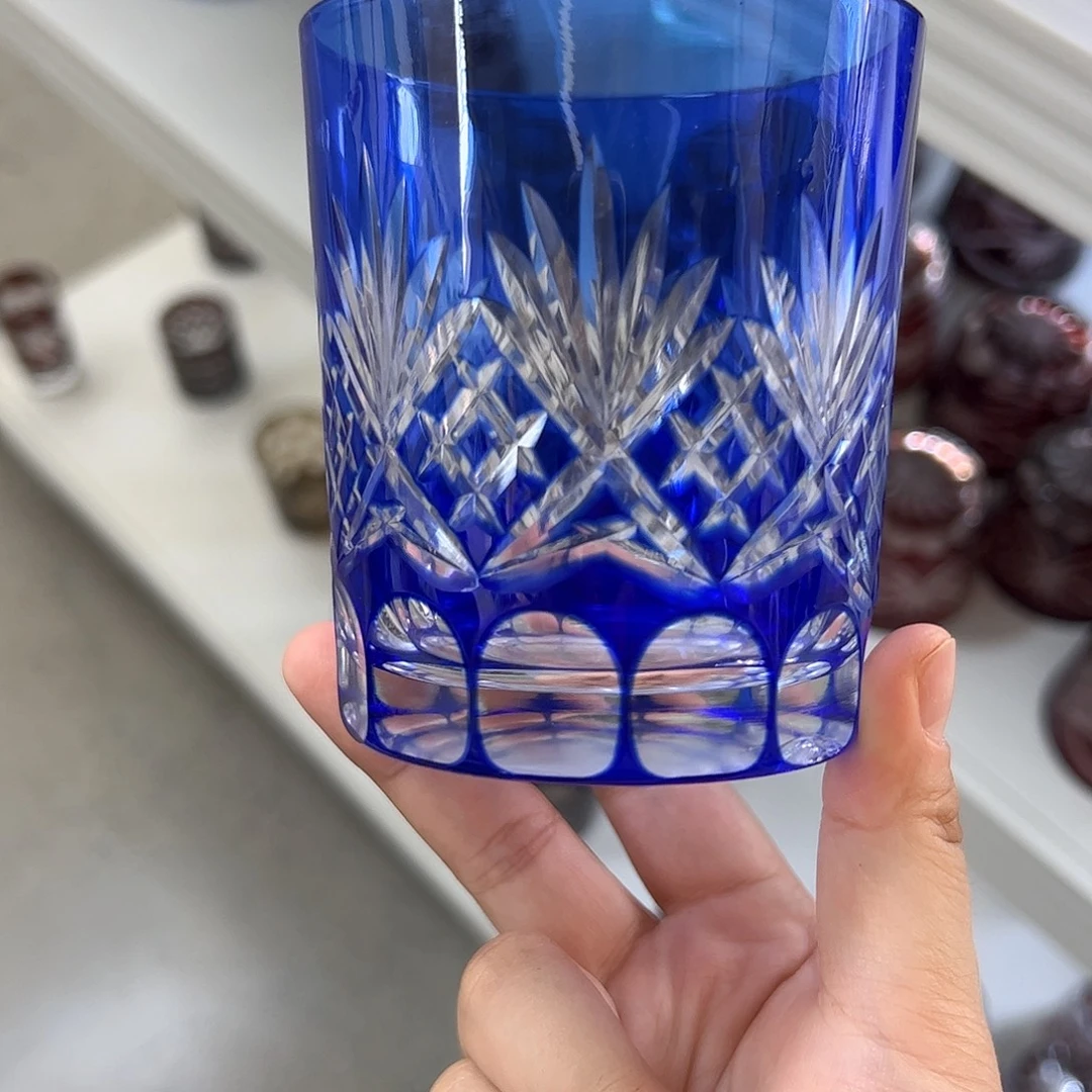 水晶玻璃平底款微瑕一个