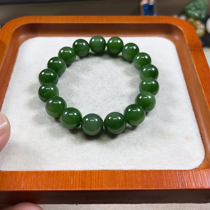 和田玉（碧玉）未镶嵌手链