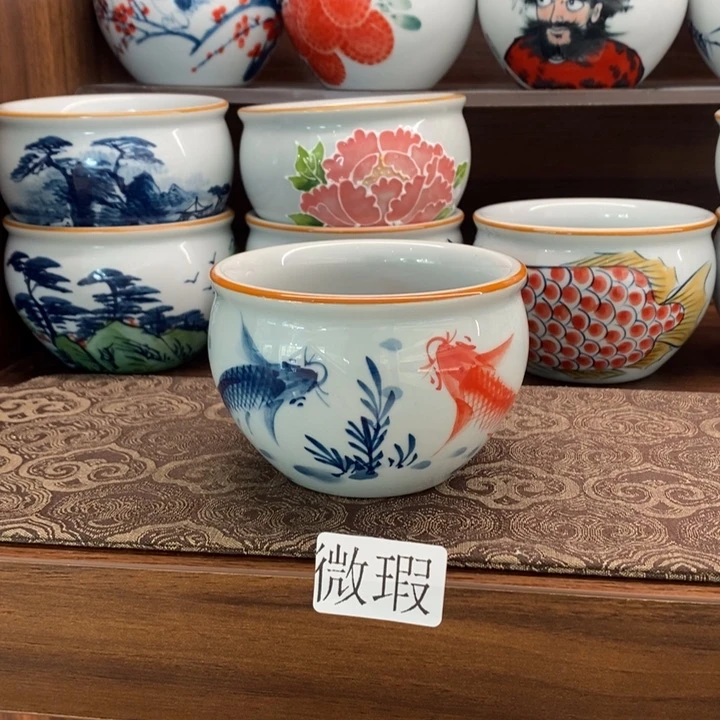 釉下老陶泥手工绘制