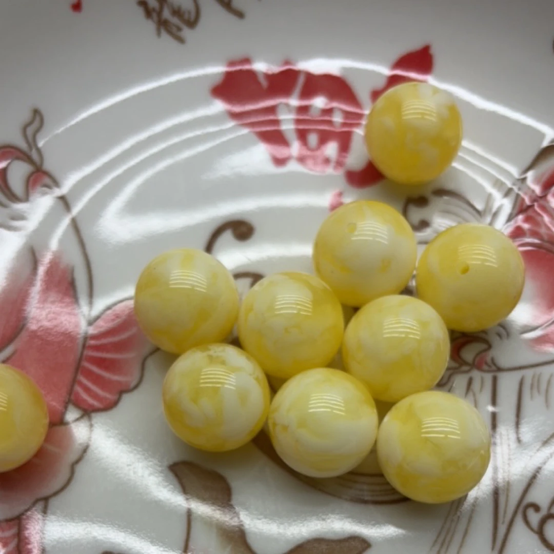 W27琥珀蜜蜡20mm单珠