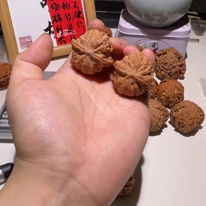 文玩核桃把件38全品磨盘