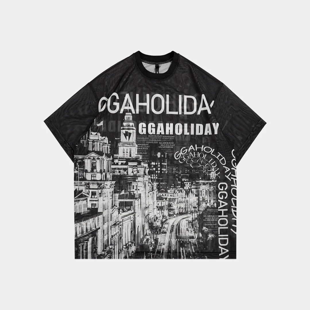 GG夏季印花短袖T恤时尚设计宽松舒适圆领上衣152144