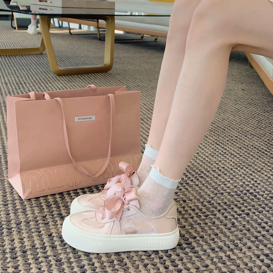 X8803 休闲厚底女鞋休闲板鞋单鞋增高鞋子圆头系带韩版夏季