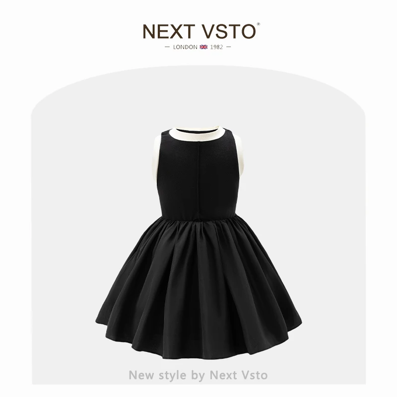 英国NEXT VSTO女童运动风背心裙夏装新款洋气儿童休闲无袖连衣裙