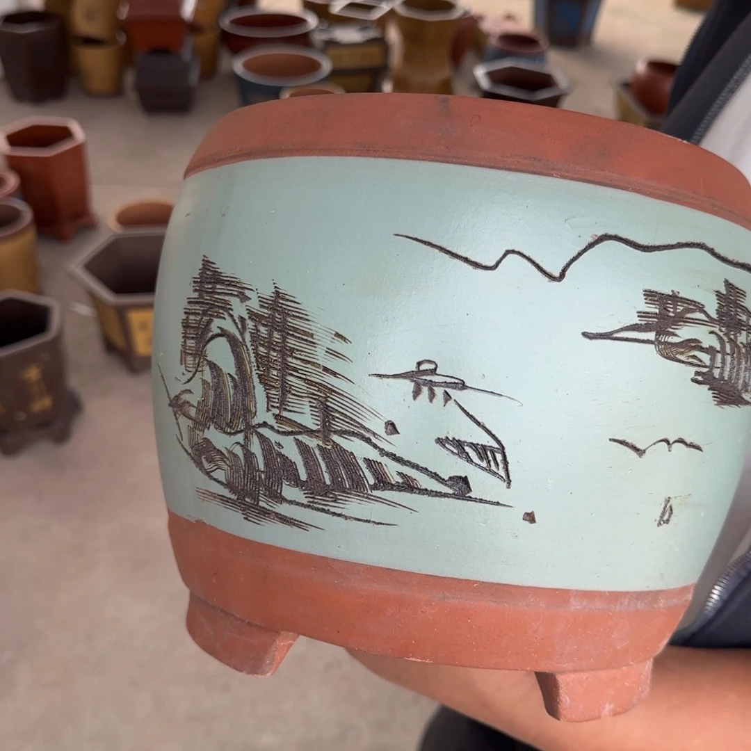 紫砂花盆口径25.20口径