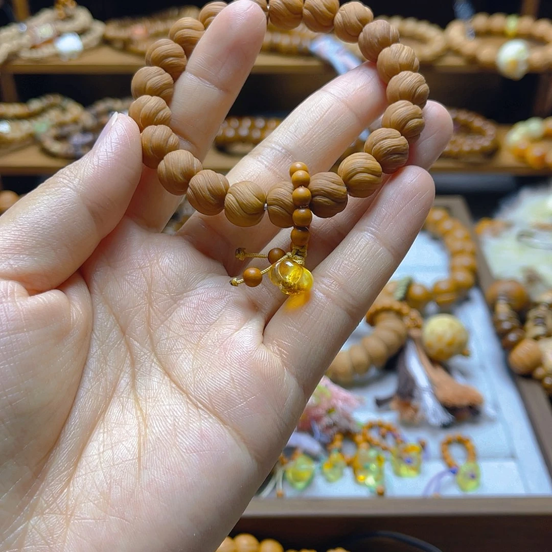 木质猴头卷卷酥手串