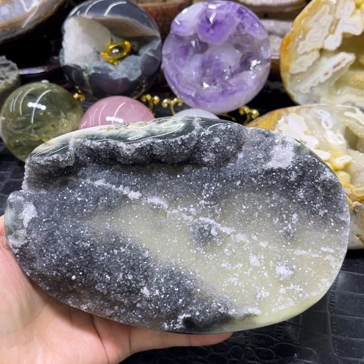 未镶嵌发饰水晶绿晶花盘