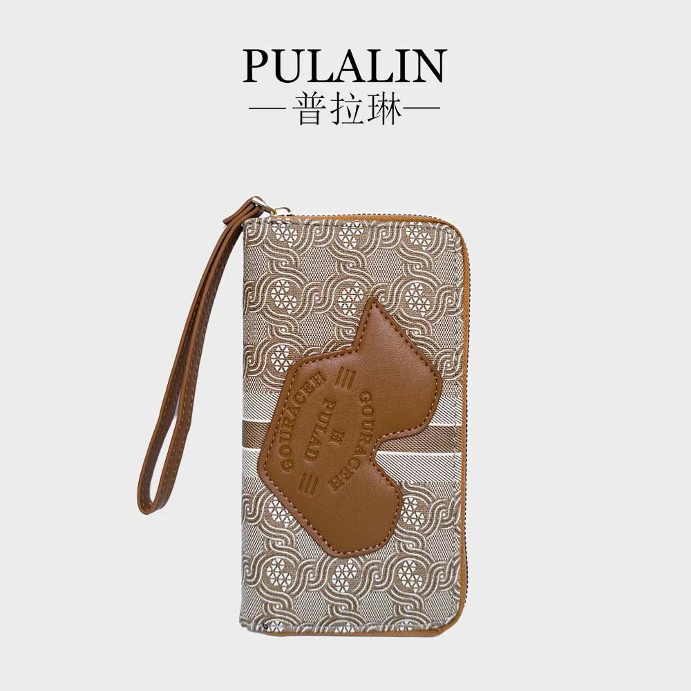 【粉丝专属】时尚高档信封包钻石小鸟长款拉链手拿包钱包735