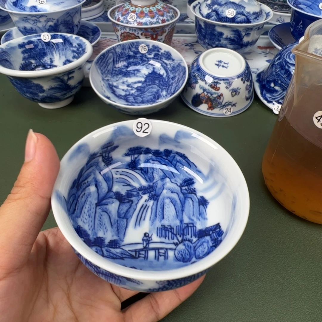 景德镇纯手工纯手绘茶具木木92