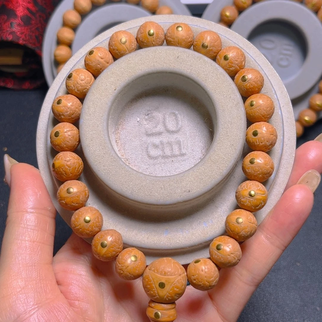 吊坠凤眼菩提12mm2025精品铜钉手串