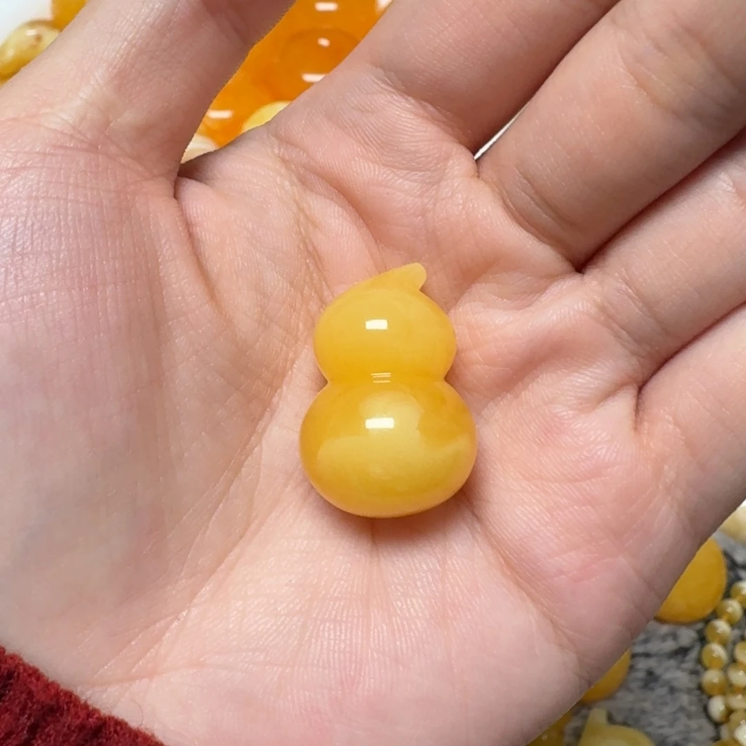 琥珀未镶嵌裸石蜜蜡葫芦