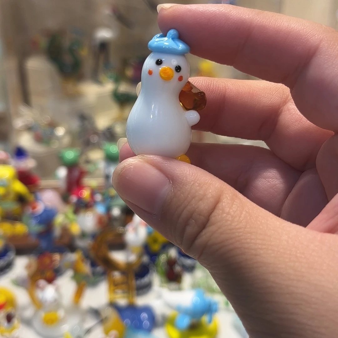 手工艺品琉璃元宝鸭