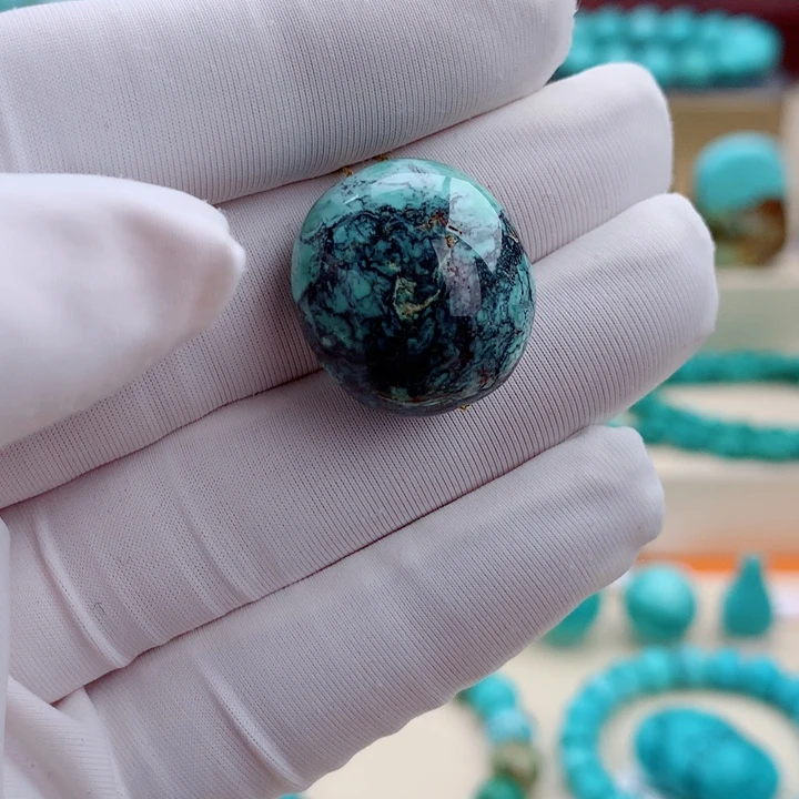 绿松石未镶嵌挂件