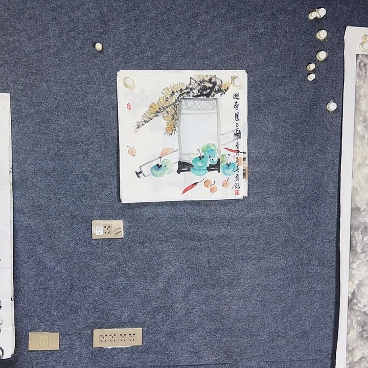 国画国画花鸟画作品