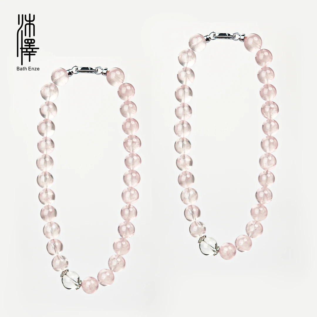 特惠【缱绻星河】15mm粉水晶项链（多样性发其一）