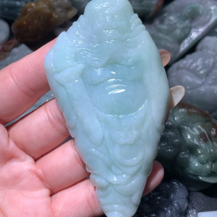 翡翠未镶嵌颈饰保真天然A货翡翠