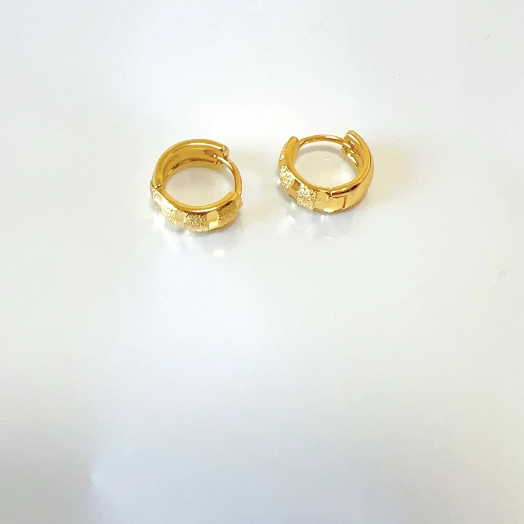 钛钢耳饰 【新款宝藏文创】宽边加厚方形图案耳扣 轻奢小众气质时尚