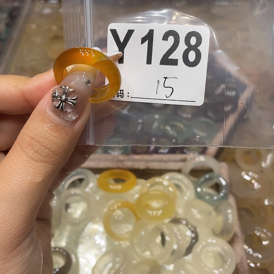 玛瑙/玉髓未镶嵌戒指128
