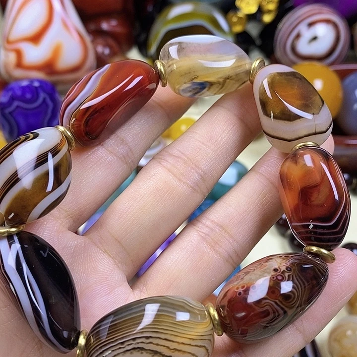 未镶嵌玛瑙/玉髓珠宝半成品