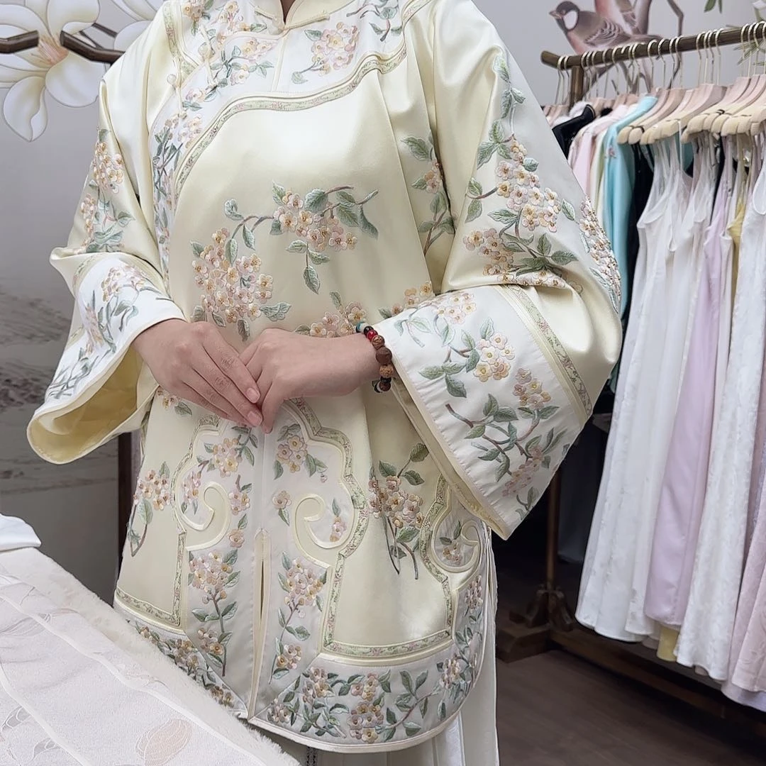 刺绣火**妹真丝真丝真丝