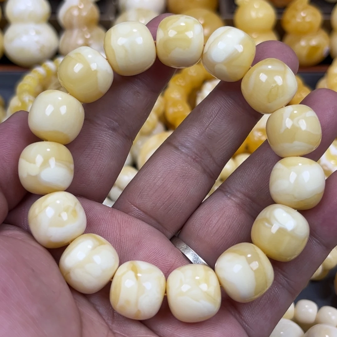 手串琥珀未镶嵌同料15mm