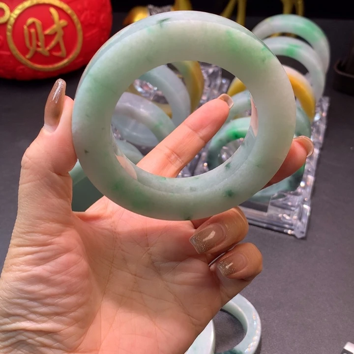 二***凝定制翡翠未镶嵌天然A货手镯毛坯定制