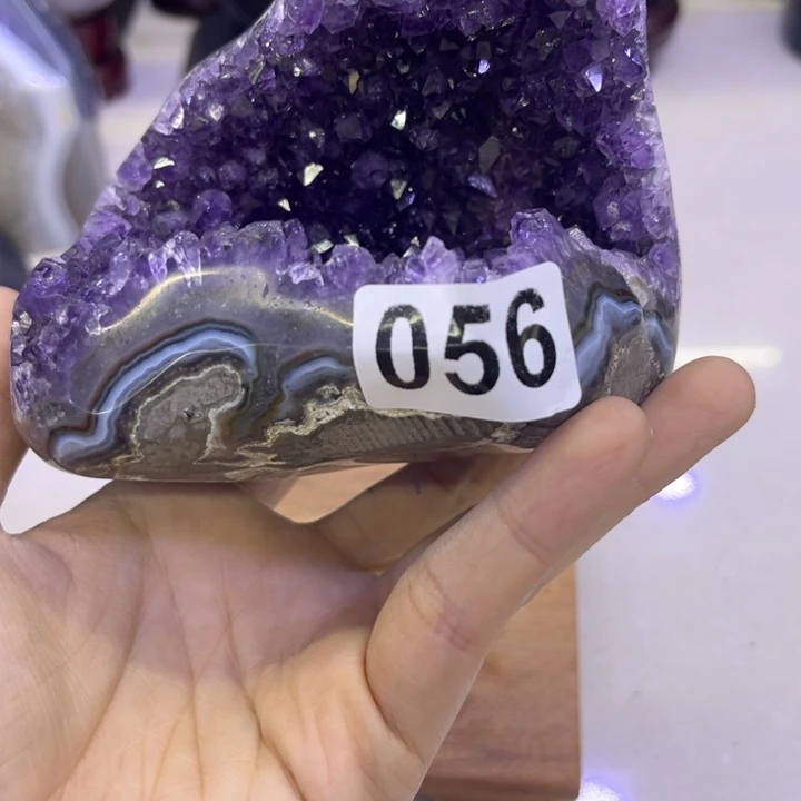 紫晶水晶摆件未镶嵌