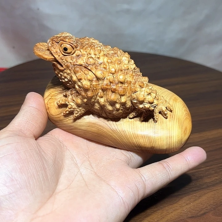 柏木（崖柏）天*崖柏手工雕刻呱呱