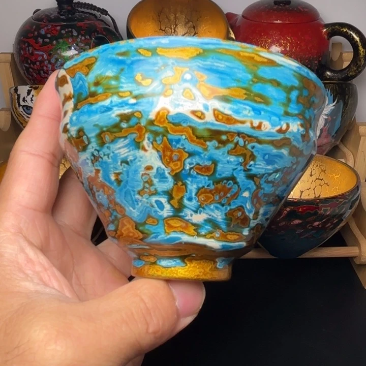 茶盏星空大漆金樽