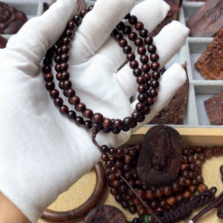 霸***车黄花梨/降香黄檀手串/手链小叶 0.6