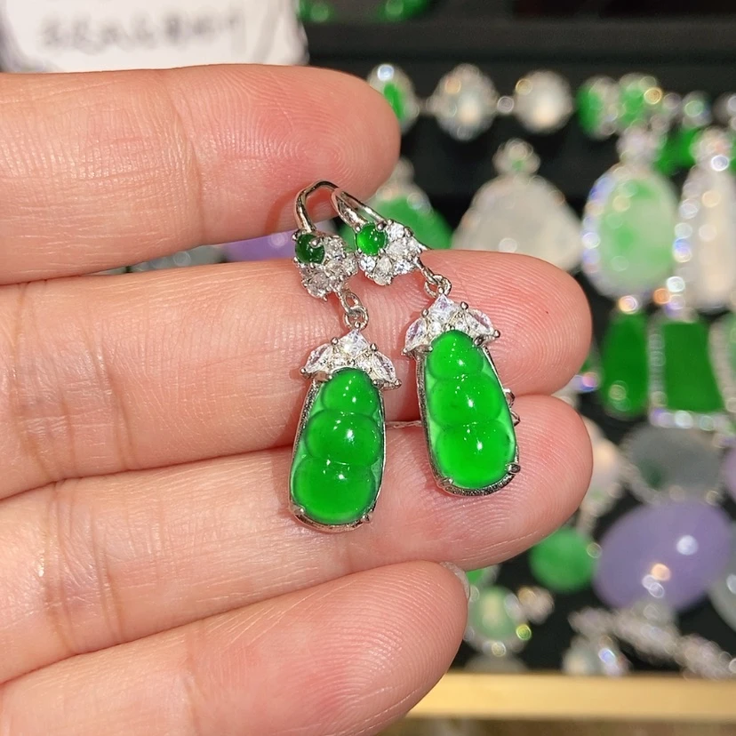 【闪购商品】未镶嵌翡翠耳饰天然翡翠