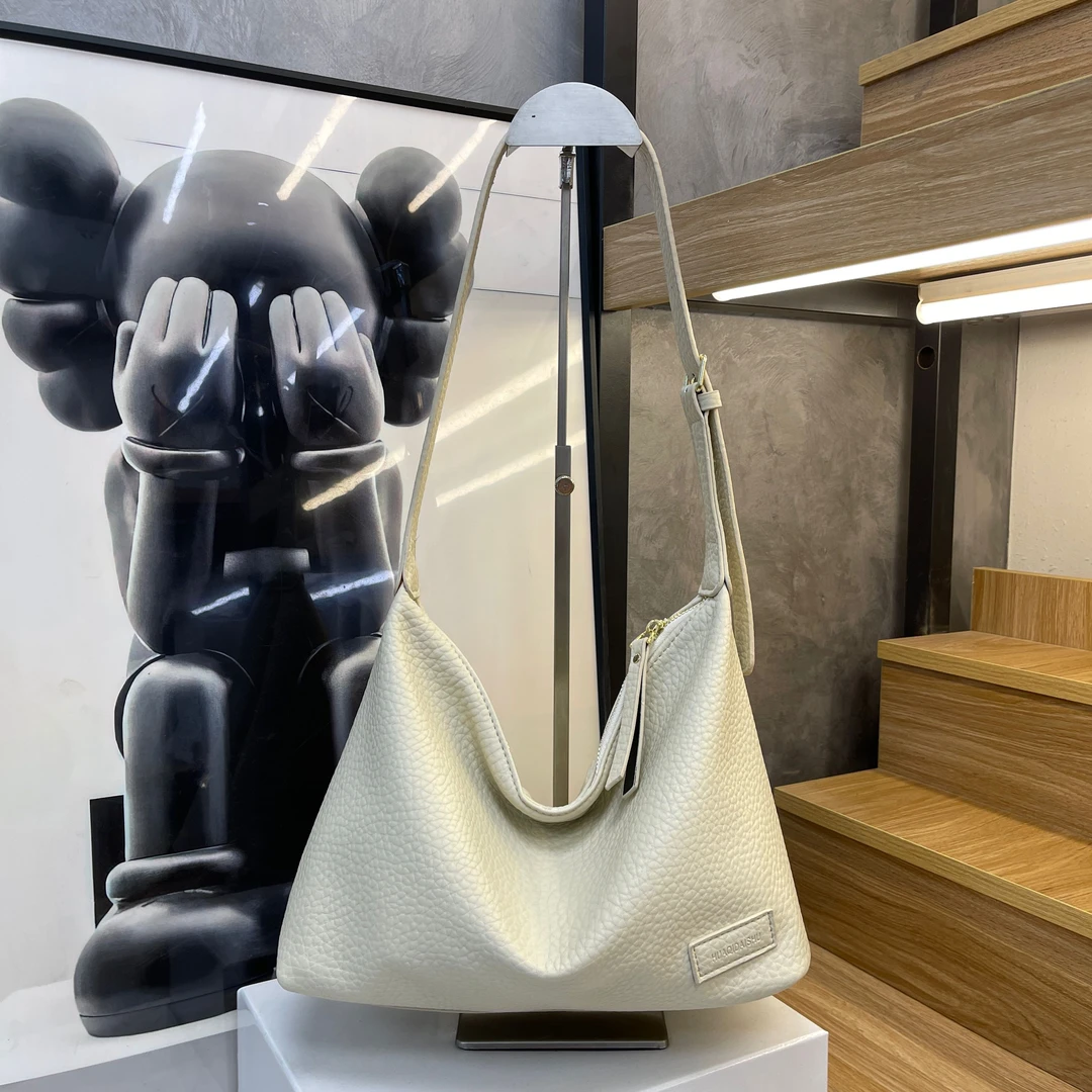 2025新款定制百搭饺子包软皮腋下包通勤大容量单肩斜挎包 (A528)