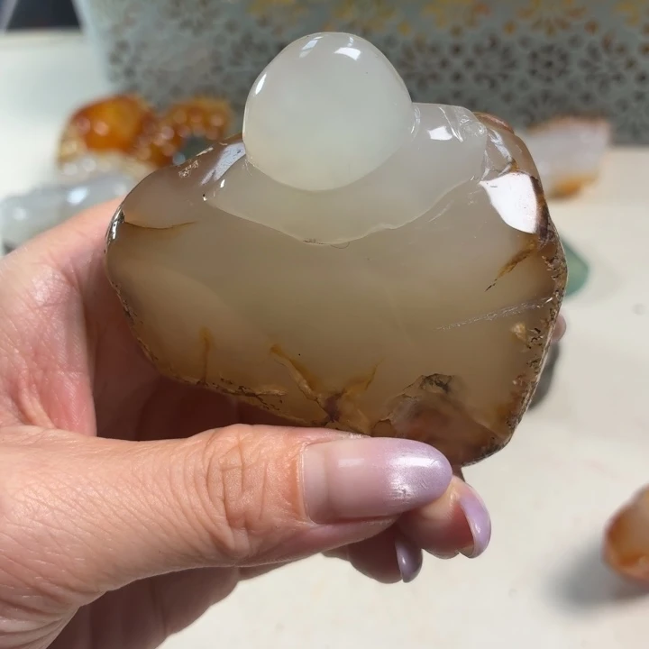 玛瑙/玉髓未镶嵌吊坠(不含链)