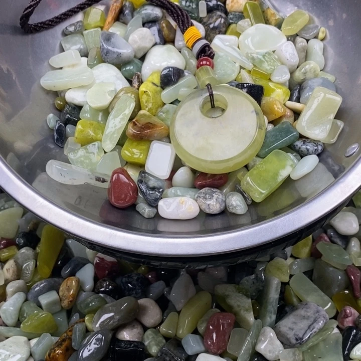 蛇纹石玉未镶嵌鱼缸石