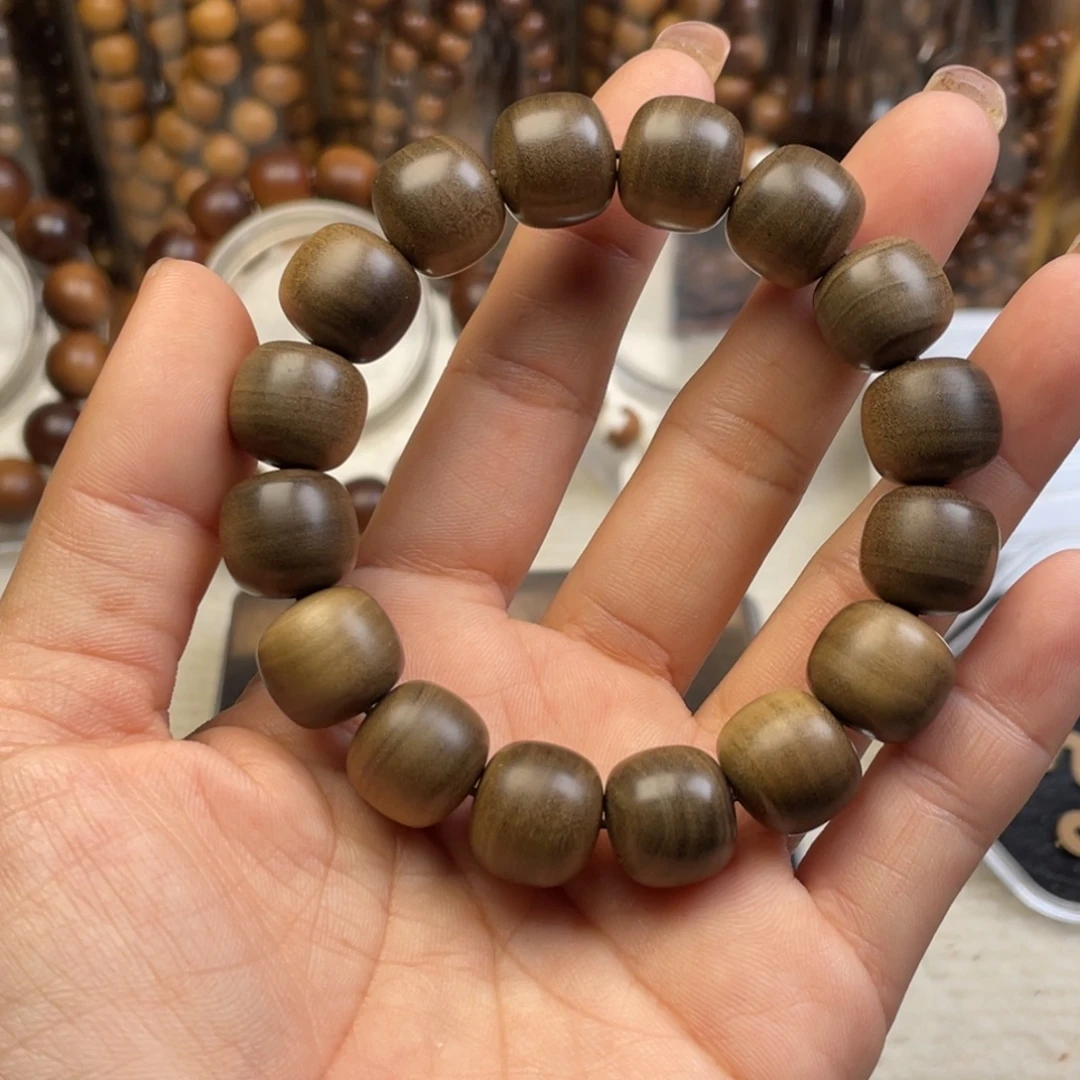 檀香木手串/手链印度老山檀香1314阴沉横纹