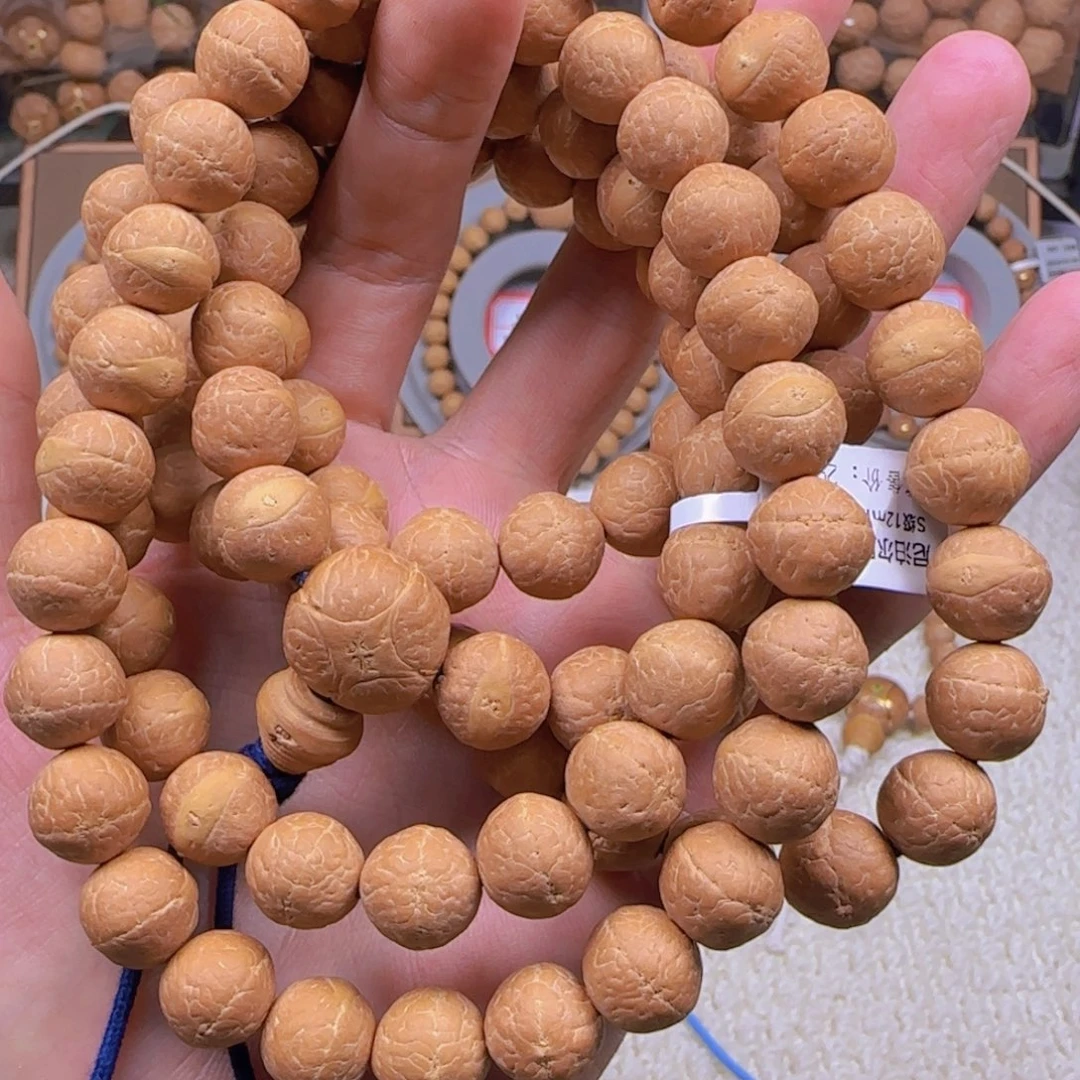 无***乐手串凤眼菩提12mm左右厚皮108