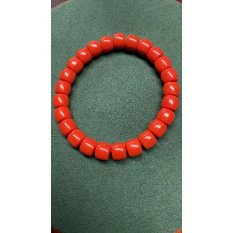 91号9mm莫色老形直切珠手串