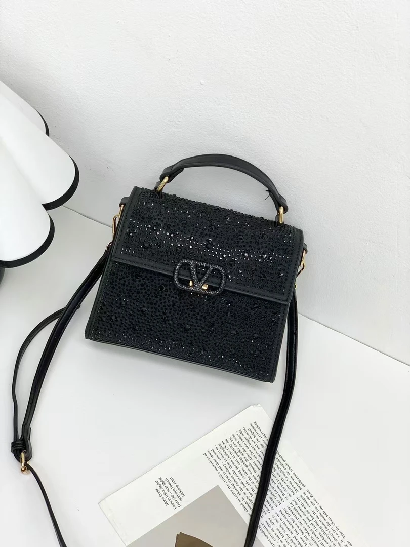 炫丽皮具原创设计钻石包906手提斜挎时尚百搭气质潮流经典轻奢