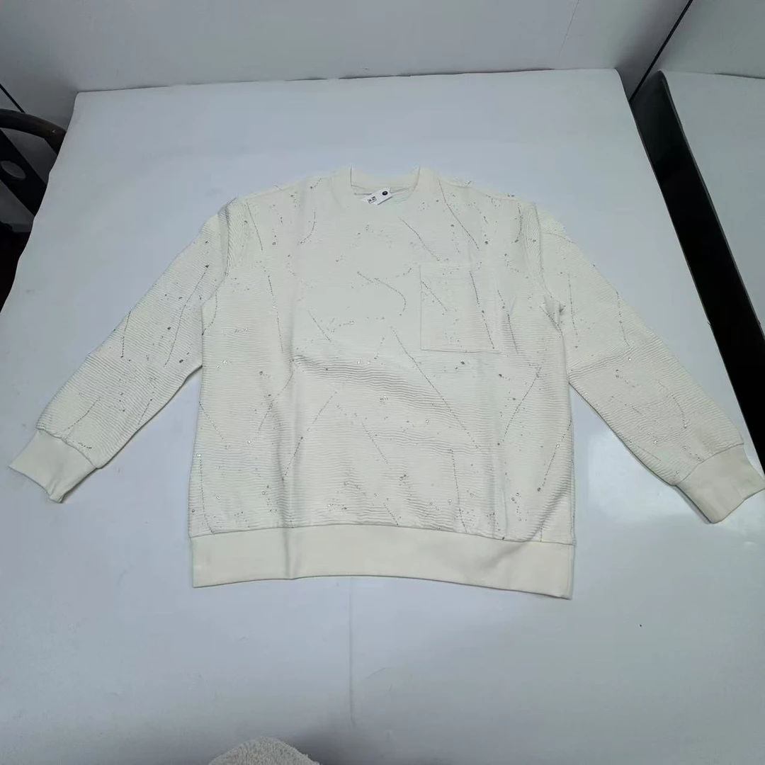 【陌选】春季新款时尚舒适圆领长袖百搭潮流长袖卫衣-CH6385