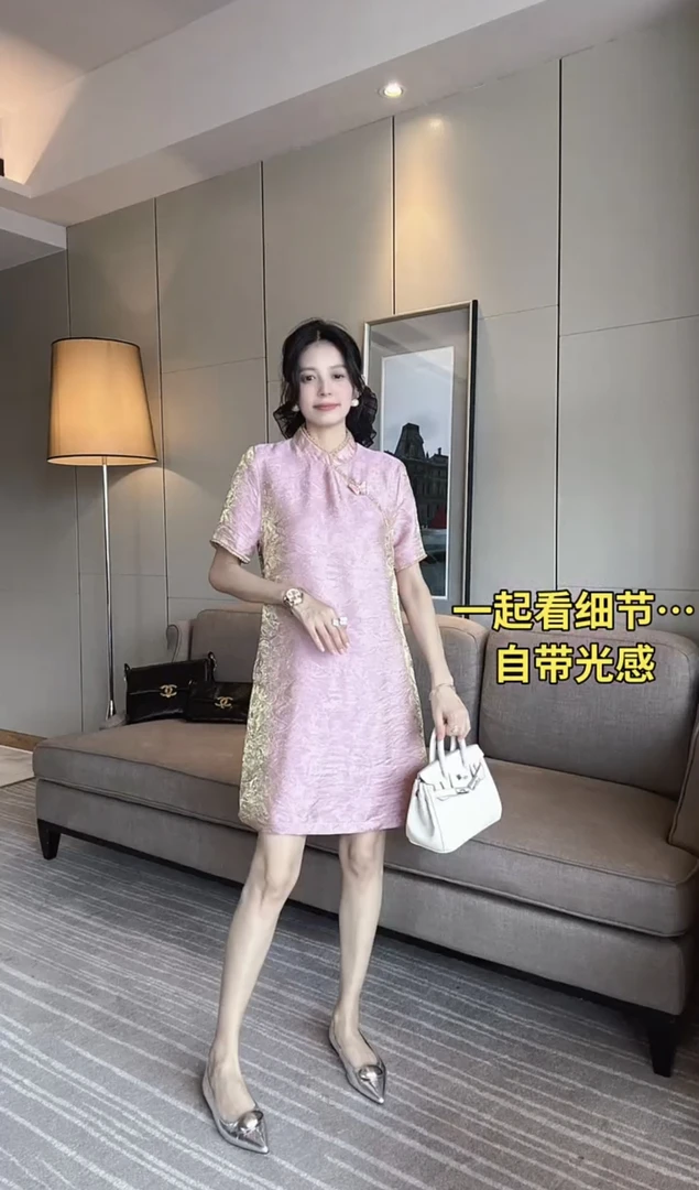 气质优雅国风新中式贵气衬衫连衣裙女装2025年夏季新款时尚爆款