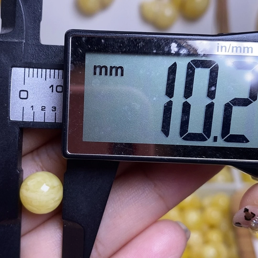 裸石琥珀未镶嵌蜜蜡圆珠